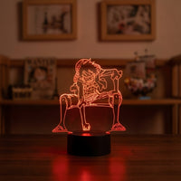 Lampe veilleuse One Piece Luffy en Colère décoration chambre ambiance LED