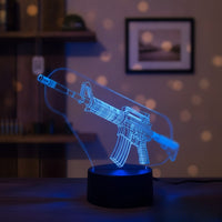 Lampe veilleuse Counter Strike M4 décoration chambre ambiance LED