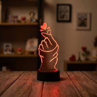 Lampe veilleuse Coeur La Main et son Cœur décoration chambre ambiance LED