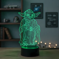 Lampe veilleuse Star Wars Maître Yoda décoration chambre ambiance LED