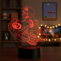 Lampe veilleuse Nintendo Mario Kart décoration chambre ambiance LED