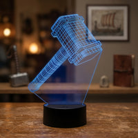 Lampe veilleuse Marvel Marteau de Thor décoration chambre ambiance LED
