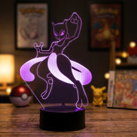 Lampe veilleuse Pokémon Mewtwo décoration chambre ambiance LED