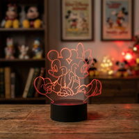 Lampe veilleuse Mickey Minnie et Mickey décoration chambre ambiance LED