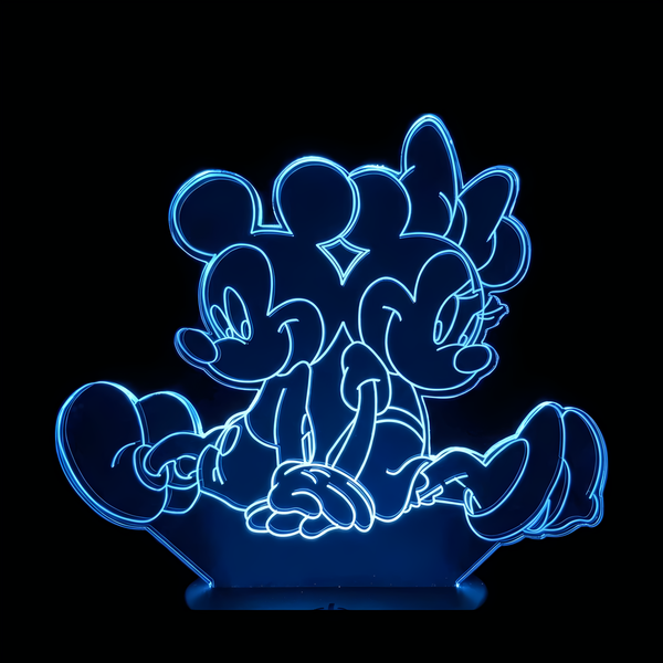 Lampe Mickey Minnie et Mickey