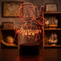 Lampe veilleuse One Piece Monkey D. Luffy Prime décoration chambre ambiance LED