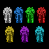 Lampe 3D Jeu Vidéo Pathfinder Apex 7 couleurs LED rouge vert bleu violet jaune cyan blanc