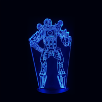 Lampe 3D LED Jeu Vidéo Pathfinder Apex effet holographique fond noir