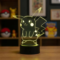 Pokémon Pikachu Lamp used as a night light, bedroom decor and ambient lighting