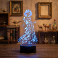 Lampe veilleuse Princesse Disney Princesse Jasmine décoration chambre ambiance LED