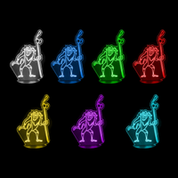 Lampe 3D Roi Lion Rafiki 7 couleurs LED rouge vert bleu violet jaune cyan blanc