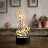 Lampe veilleuse Princesse Disney Raiponce décoration chambre ambiance LED