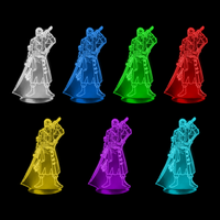 Lampe 3D One Piece Roronoa Zoro 7 couleurs LED rouge vert bleu violet jaune cyan blanc