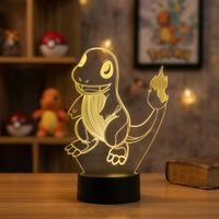 Lampe veilleuse Pokémon Salamèche décoration chambre ambiance LED