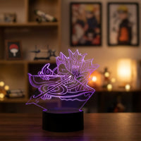 Naruto Sasuke Susanoo Lamp used as a night light, bedroom decor and ambient lighting
