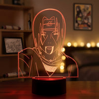 Lampe veilleuse Naruto Sasuke vs Itachi décoration chambre ambiance LED