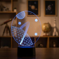 Lampe veilleuse Espace Saturne décoration chambre ambiance LED