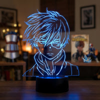 Lampe veilleuse My Hero Academia Shoto Todoroki décoration chambre ambiance LED