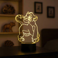 Lampe veilleuse Roi Lion Simba Petit décoration chambre ambiance LED
