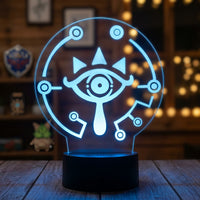 Lampe veilleuse Zelda Tablette Sheikah décoration chambre ambiance LED