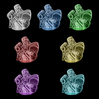 Lampe 3D Marvel Thanos 7 couleurs LED rouge vert bleu violet jaune cyan blanc