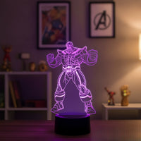 Lampe veilleuse Marvel Thanos Endgame décoration chambre ambiance LED