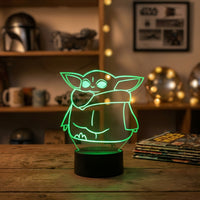 Lampe veilleuse Star Wars The Mandalorian Yoda décoration chambre ambiance LED