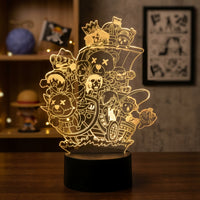 Lampe veilleuse One Piece Thousand Sunny décoration chambre ambiance LED