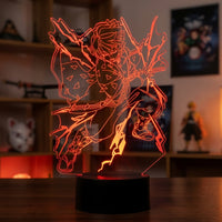 Lampe veilleuse Demon Slayer Agatsuma Zenitsu décoration chambre ambiance LED