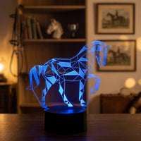 Horse Animal Lamp used as a night light, bedroom decor and ambient lighting