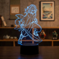 Lampe veilleuse Demon Slayer Giyu Tomioka décoration chambre ambiance LED