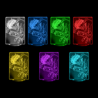 Lampe 3D Jujutsu Kaisen Gojo Satoru 7 couleurs LED rouge vert bleu violet jaune cyan blanc