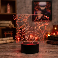 Lampe veilleuse Jujutsu Kaisen Gojo x Sukuna décoration chambre ambiance LED