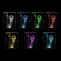 Lampe 3D Bleach Katana Ichigo 7 couleurs LED rouge vert bleu violet jaune cyan blanc