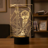 Ichigo Katana Bleach Lamp used as a night light, bedroom decor and ambient lighting