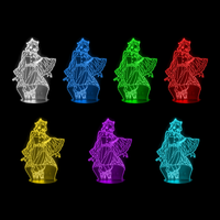 Lampe 3D Demon Slayer Kocho Shinobu 7 couleurs LED rouge vert bleu violet jaune cyan blanc