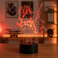 Demon Slayer Kokushibo Lamp used as a night light, bedroom decor and ambient lighting