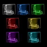 Lampe 3D Bleach Kurosaki Ichigo 7 couleurs LED rouge vert bleu violet jaune cyan blanc