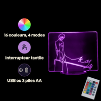 Bleach Kurosaki Ichigo Lamp, specifications: remote control, 16 colours, USB or battery powered