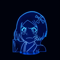 Lampe 3D LED Bleach Kusajishi effet holographique fond noir