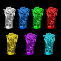 Lampe 3D Bleach Nelliel 7 couleurs LED rouge vert bleu violet jaune cyan blanc
