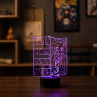 Demon Slayer Nezuko Chan Lamp used as a night light, bedroom decor and ambient lighting