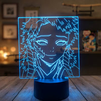 Demon Slayer Sabito Lamp used as a night light, bedroom decor and ambient lighting