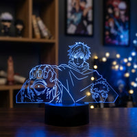 Lampe veilleuse Jujutsu Kaisen Satoru Gojo vs Jogo décoration chambre ambiance LED