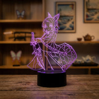 Demon Slayer Shinobu Kocho Lamp used as a night light, bedroom decor and ambient lighting