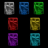 Lampe 3D Bleach Sosuke Aizen 7 couleurs LED rouge vert bleu violet jaune cyan blanc