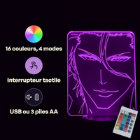 Bleach Sosuke Aizen Lamp, specifications: remote control, 16 colours, USB or battery powered