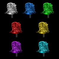 Lampe 3D Jujutsu Kaisen Suguru Geto 7 couleurs LED rouge vert bleu violet jaune cyan blanc