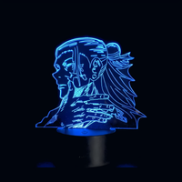 Jujutsu Kaisen Suguru Geto Lamp, holographic effect on a black background