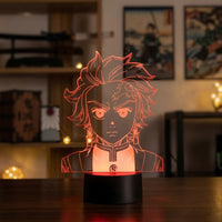 Demon Slayer Tanjiro Kamado Lamp used as a night light, bedroom decor and ambient lighting